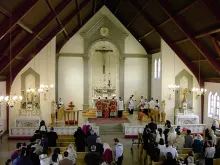 Solemn Mass is celebrated at St. Clement Parish, Ottawa, Canada, which is entrusted to the Priestly Fraternity of St. Peter (FSSP).