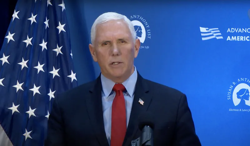 Mike Pence calls on Supreme Court to overturn Roe v Wade
