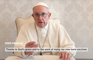 Pope Francis shares a video message about COVID-19 vaccines. Ad Council