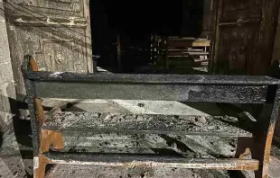 Santiaguito Church in Mexico sustained fire damage, according to a May 15, 2023, statement by the Diocese of Irapuato in the Mexican state of Guanajuato. Credit: Facebook of Bishop Enrique Díaz Díaz of Irapuato