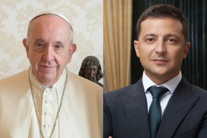  In phone call, Zelenskyy thanks Pope Francis for praying for Ukraine 