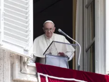 Pope Francis delivers the Regina Coeli address in St. Peter's Square, May 29, 2022.