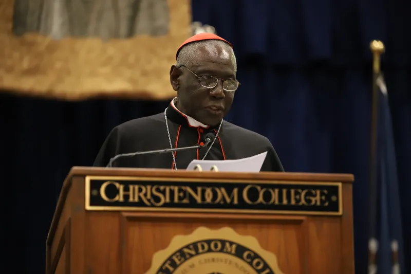 Read Cardinal Sarah’s commencement address at Christendom College
