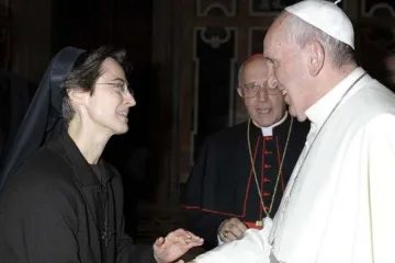 Sr. Raffaella Petrini meets Pope Francis