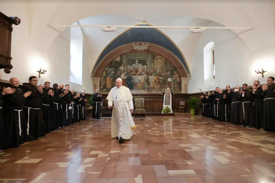 Pope Francis visits Assisi, Italy, on Nov. 11, 2021.