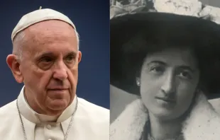 Pope Francis and Armida Barelli. Mazur/catholicnews.org.uk/Archdiocese of Milan.