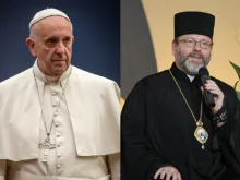 Pope Francis and Major Archbishop Sviatoslav Shevchuk.