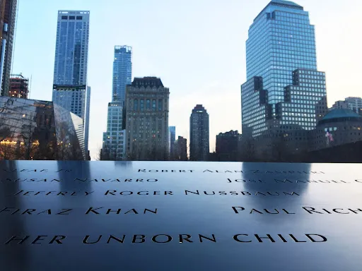 An unborn child, a victim of the Sept. 11 terror attacks, is remembered at the 9/11 memorial in New York City. Katie Yoder/CNA