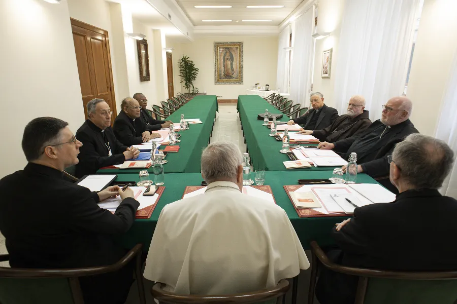 The Council of Cardinals meets with Pope Francis on Feb. 21, 2022.?w=200&h=150