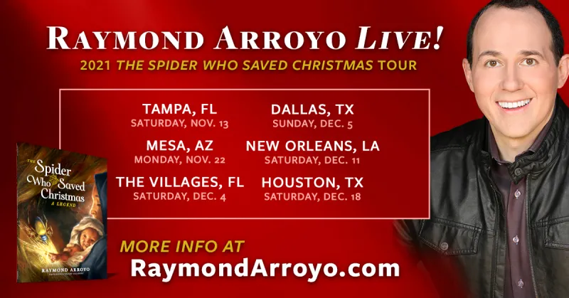 Raymond Arroyo’s ‘The Spider Who Saved Christmas’ book tour announced