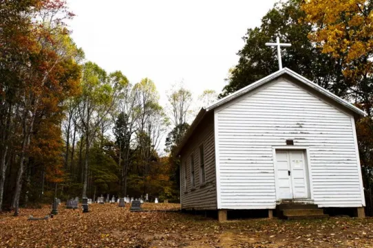 'The Little Catholic Church on Irish Mountain' stood in West Virginia for 150 years before it burned