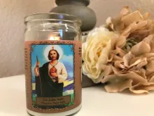 A candle of St. Jude