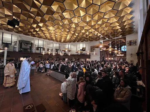 Divine Liturgy in St. Erik’s Catholic Cathedral in Stockholm, Sweden, on Easter Sunday 2022.?w=200&h=150
