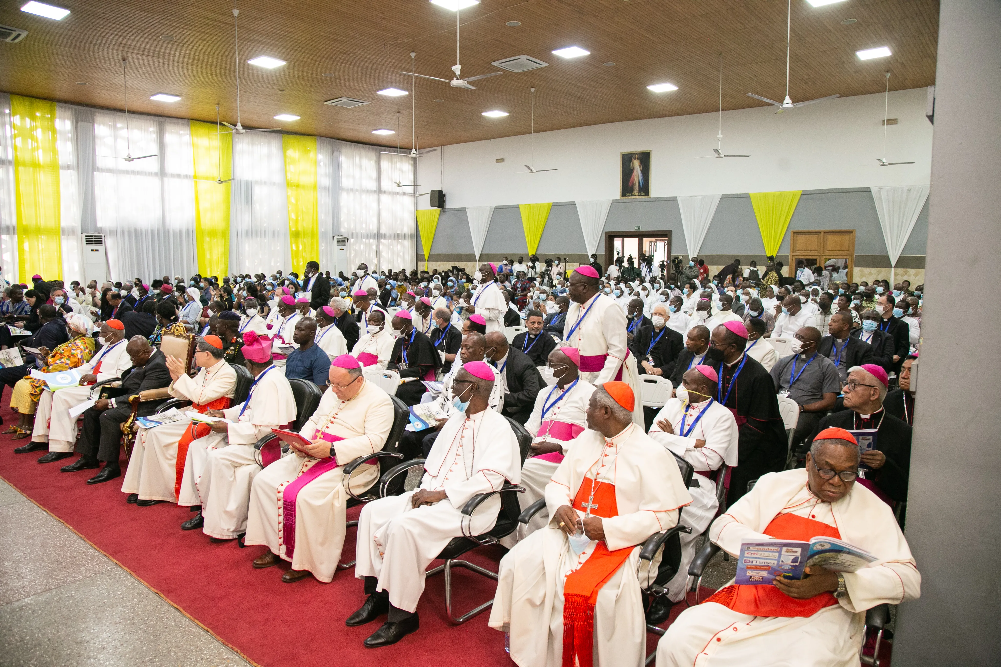 Bishops gathered at the19th Plenary Assembly of the Symposium of Episcopal Conferences of Africa and Madagascar in Accra, Ghana, July 2022. Courtesy of SECAM.