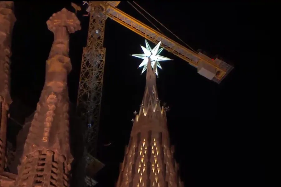 Screenshot from Basílica de la Sagrada Família live stream.