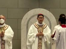 Cardinal Luis Antonio Tagle presides at the consecration of the Cathedral of Our Lady of Arabia in Bahrain.
