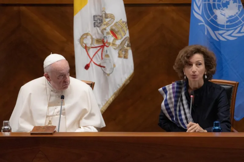 Pope Francis to UNESCO: ‘The Gospel is the most humanizing message known to history’
