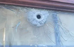 Assumption of the Blessed Virgin Mary Catholic Church in Adams County, Colorado, sustained thousands of dollars in estimated damage from a pair of drive-by shootings Aug. 6 and Aug. 8, 2022. Courtesy of Assumption of the Blessed Virgin Mary Catholic Church