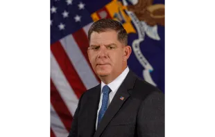 Marty Walsh, United States Secretary of Labor under Joe Biden, who will be given the Blessed Edmund Ignatius Rice Medal by Catholic Memorial School April 1, 2022. Shawn T Moore/Department of Labor (CC BY 2.0)