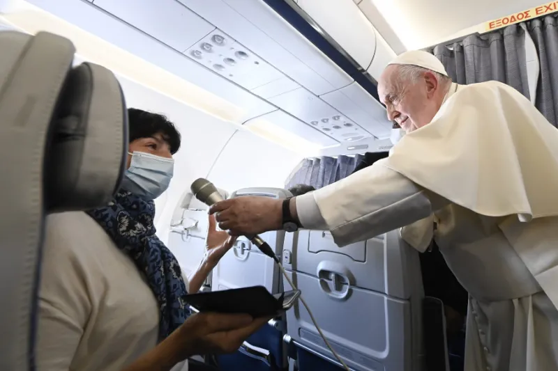 Full text: Pope Francis’ in-flight press conference from Greece