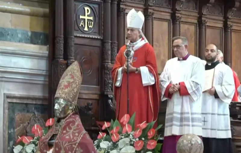 St. Januarius’ blood liquefies in Naples for third time in 2022