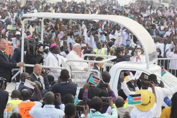 More than 100,000 people attended the papal Mass in Juba, according to local authorities.